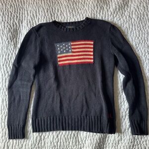 Ralph Lauren Flag Sweater - Boys 14/16 fits like Women’s Small